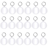 50Pcs Round DIY Blank Clear Acrylic Keyring (3.5X3.5 Cms) - Willow